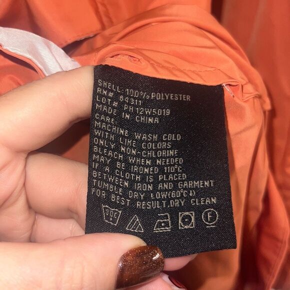 ✨Rainforest Ladies Rain Orange Sz Small Jacket✨ - Picture 9 of 9